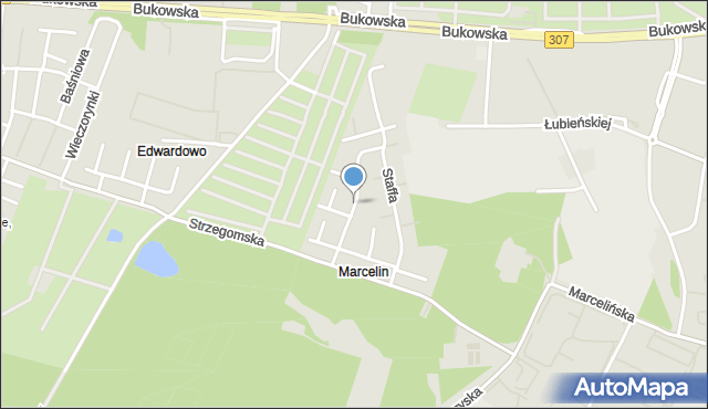 Poznań, Gałczyńskiego Konstantego Ildefonsa, mapa Poznania