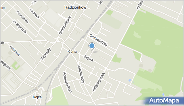 Radzionków, Gałczyńskiego Konstantego Ildefonsa, mapa Radzionków