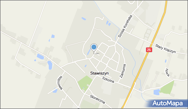 Stawiszyn powiat kaliski, Garbarska, mapa Stawiszyn powiat kaliski