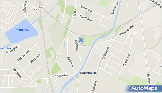 Świdnica, Gajowa, mapa Świdnicy