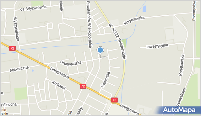 Turek, Gałczyńskiego Konstantego Ildefonsa, mapa Turka