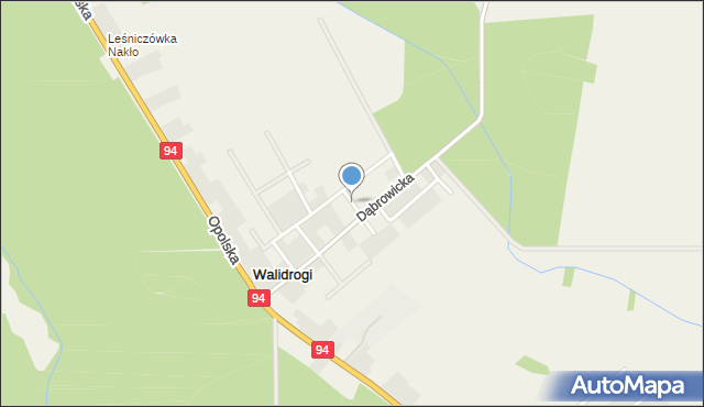 Walidrogi, Gajowa, mapa Walidrogi
