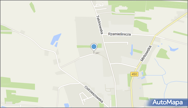 Wieruszów, Gajowa, mapa Wieruszów