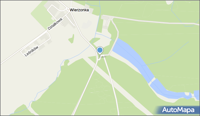 Wierzonka, Gajowa, mapa Wierzonka