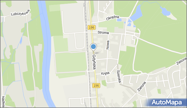 Czerwonak, Gdyńska, mapa Czerwonak