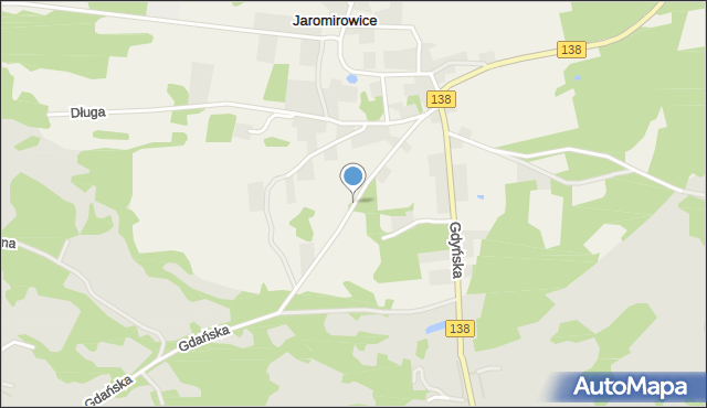 Jaromirowice, Gdańska, mapa Jaromirowice