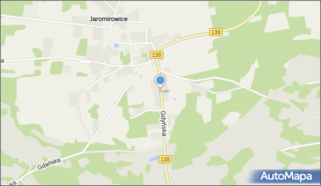 Jaromirowice, Gdyńska, mapa Jaromirowice