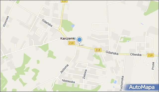 Karczemki gmina Szemud, Gdańska, mapa Karczemki gmina Szemud