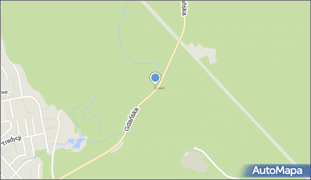 Koszalin, Gdańska, mapa Koszalina