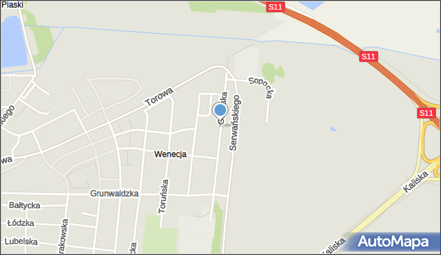 Ostrów Wielkopolski, Gdańska, mapa Ostrów Wielkopolski