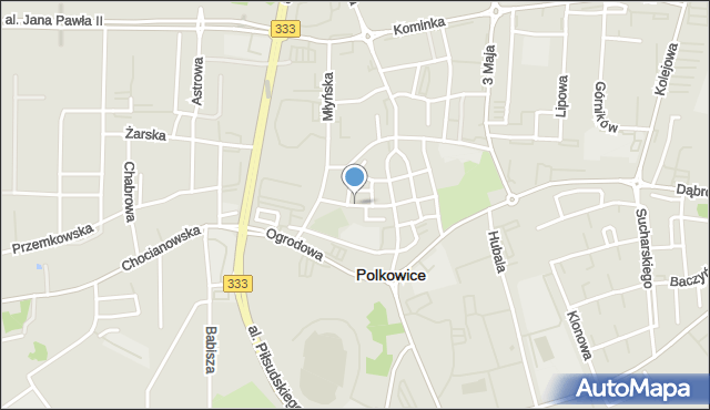 Polkowice, Gdańska, mapa Polkowice