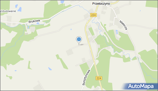 Przetoczyno, Gdyńska, mapa Przetoczyno