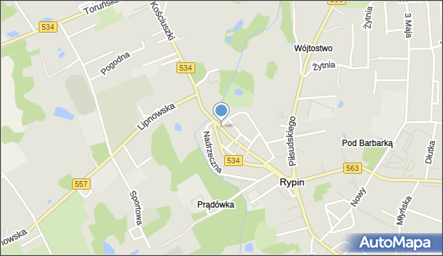 Rypin, Gdańska, mapa Rypin