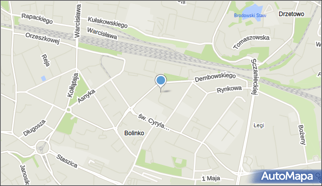 Szczecin, Gdyńska, mapa Szczecina