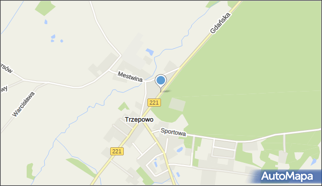 Trzepowo gmina Przywidz, Gdańska, mapa Trzepowo gmina Przywidz