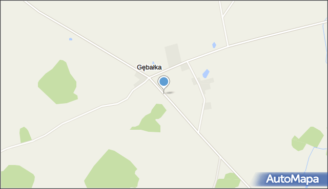 Gębałka, Gębałka, mapa Gębałka