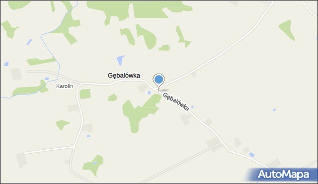 Gębalówka gmina Bakałarzewo, Gębalówka, mapa Gębalówka gmina Bakałarzewo