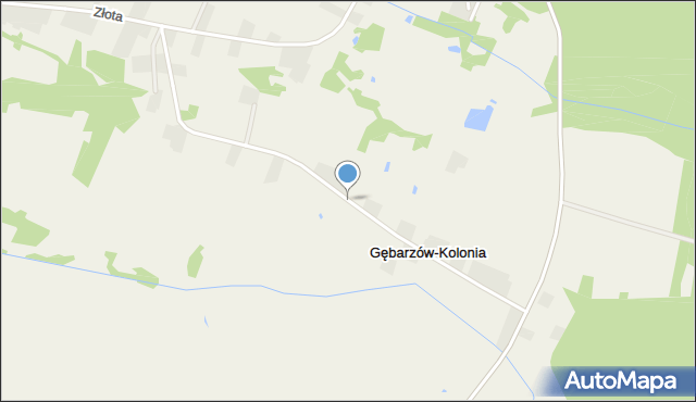 Gębarzów-Kolonia, Gębarzów-Kolonia, mapa Gębarzów-Kolonia