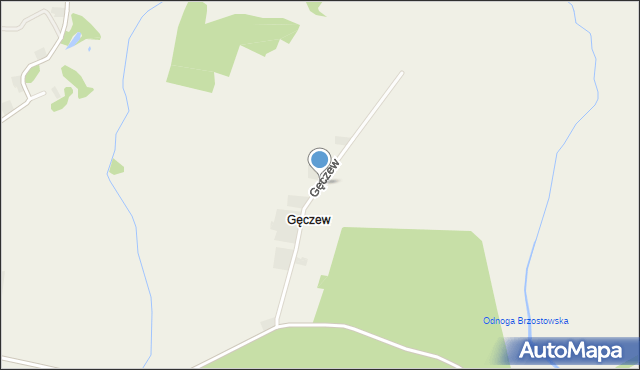 Gęczew, Gęczew, mapa Gęczew