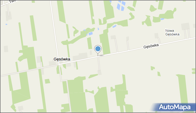 Gęsówka, Gęsówka, mapa Gęsówka