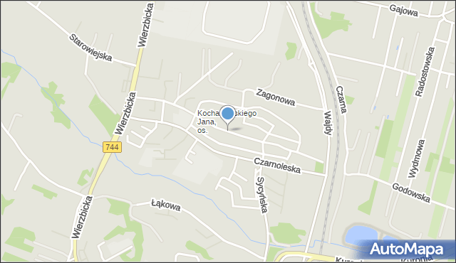 Radom, Gębarzewska, mapa Radomia