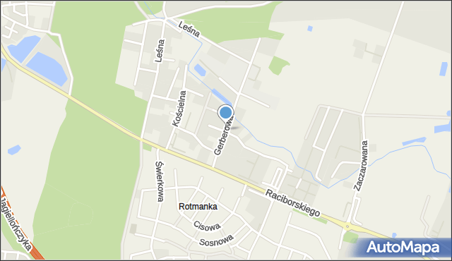 Rotmanka, Gerberowa, mapa Rotmanka