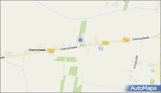 Giemzówek, Giemzówek, mapa Giemzówek