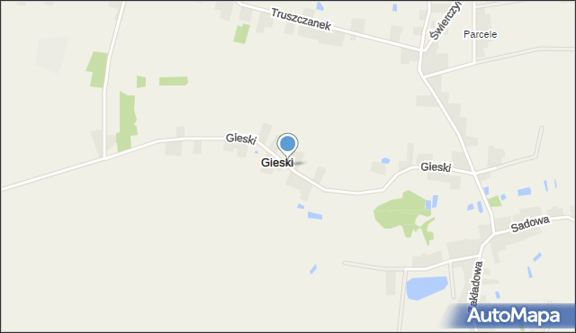 Gieski, Gieski, mapa Gieski