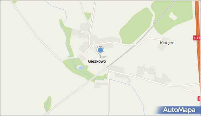 Giezkowo, Giezkowo, mapa Giezkowo