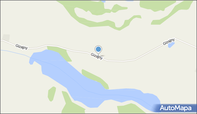 Gizajny, Gizajny, mapa Gizajny