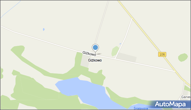 Giżkowo, Giżkowo, mapa Giżkowo