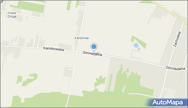 Modliszewice, Gimnazjalna, mapa Modliszewice