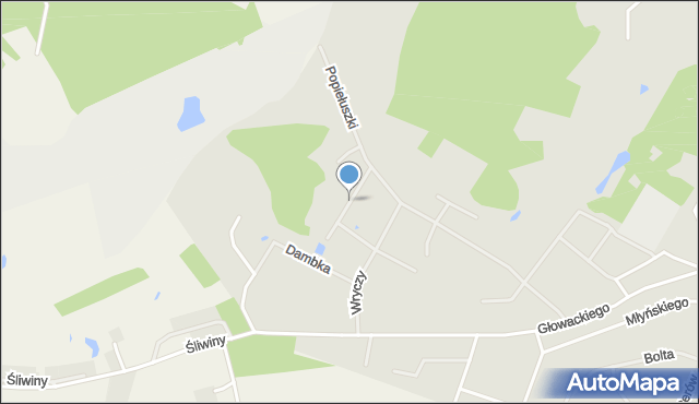 Tczew, Gierszewskiego Józefa, por., mapa Tczew
