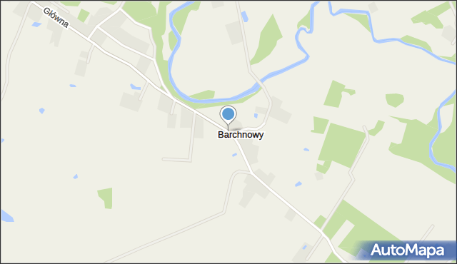 Barchnowy, Główna, mapa Barchnowy