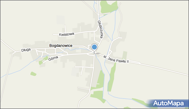 Bogdanowice, Głubczycka, mapa Bogdanowice