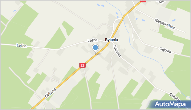 Bytonia, Główna, mapa Bytonia