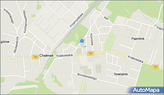 Chełmek powiat oświęcimski, Głogowa, mapa Chełmek powiat oświęcimski
