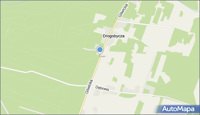 Drogobycza, Gliwicka, mapa Drogobycza