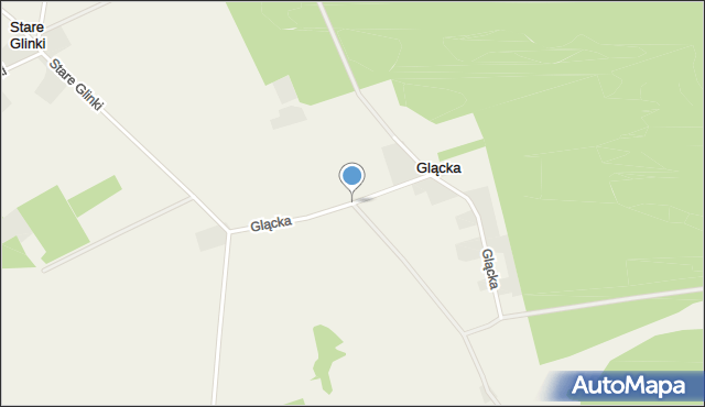 Glącka, Glącka, mapa Glącka