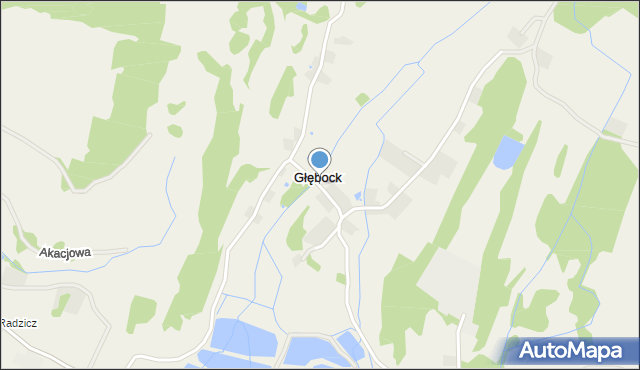 Głębock gmina Podgórzyn, Głębock, mapa Głębock gmina Podgórzyn