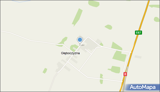 Głęboczyzna, Głęboczyzna, mapa Głęboczyzna