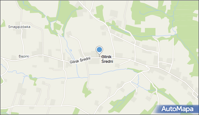 Glinik Średni, Glinik Średni, mapa Glinik Średni