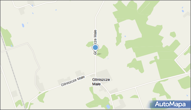 Gliniszcze Małe, Gliniszcze Małe, mapa Gliniszcze Małe