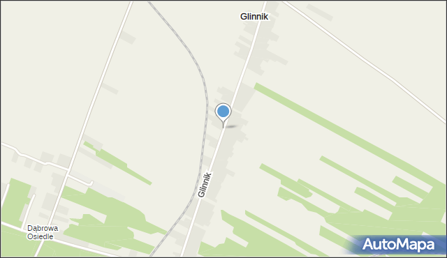 Glinnik gmina Lubochnia, Glinnik, mapa Glinnik gmina Lubochnia