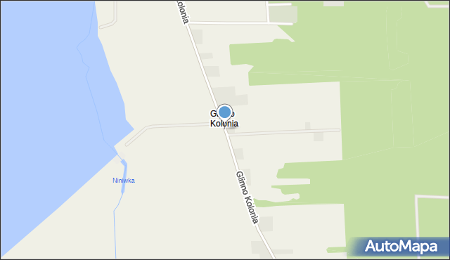 Glinno Kolonia, Glinno Kolonia, mapa Glinno Kolonia