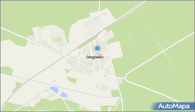 Głogówko gmina Kotla, Głogówko, mapa Głogówko gmina Kotla