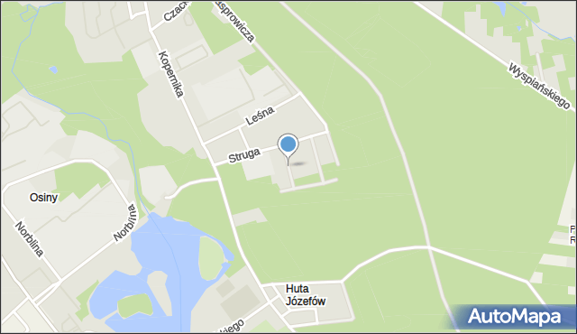 Głowno, Głowińskiego Jakuba, mapa Głowno