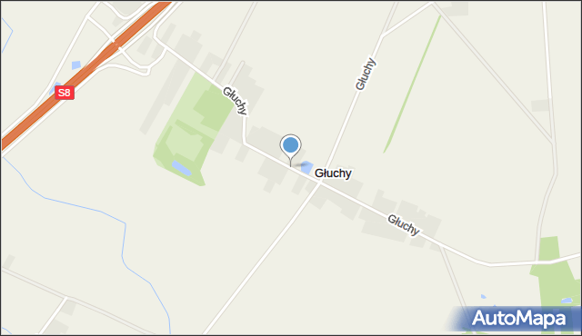 Głuchy, Głuchy, mapa Głuchy