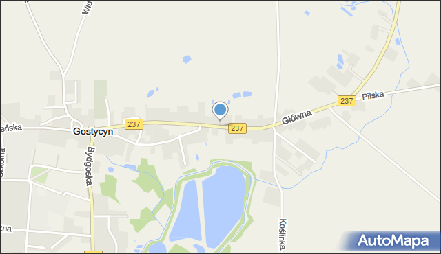 Gostycyn, Główna, mapa Gostycyn