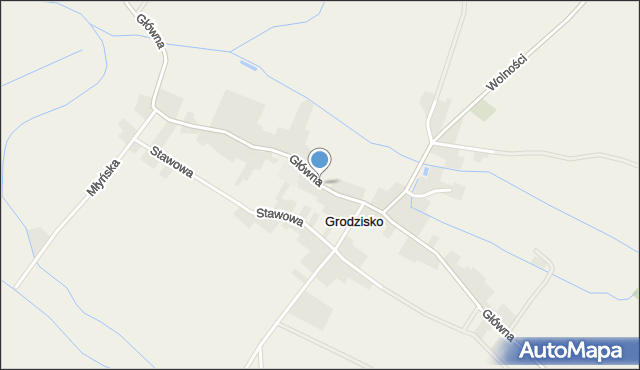 Grodzisko gmina Strzelce Opolskie, Główna, mapa Grodzisko gmina Strzelce Opolskie